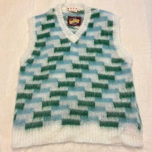 Marni - IVORY GREEN LIGHT
BLUE MOHAIR